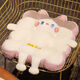 Yingzhuer Cartoon Biscuit Square Cushion Cushion Office Sedentary Cushion Thickened Cushion Student Dormitory Fart Cushion Chair Cushion Car Cushion Milk Cat 40*40*8cm Anti-slip straps at the bottom