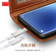 Dorande vivo x200S Echtes Leder Flip Business Mobile Hülle X200Promini Volleinkämpfung Anti-Fall-Schutzhülle X200ultra Wallet Card Audio und Video Klapphalterung Lederhülle Vivo X200S Echtes Lederbraun