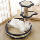 Naughty Cat Climbing Frame Cat Climbing Frame Cat Climbing Frames in One Sword and Cat Tree Wear-resistant Cat Climbing Board Jumping Toys Cat Products Cat Climbing Sage Pillar Wicker Gray Cat Climbing Frame
