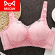 Cat Man (MiiOW) zodiac year bra without steel ring underwear for women with small breasts, thickened style, thin style, adjustable style, side breast lace, sexy big red suit, large style 75A 34B universal cup