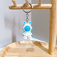 [Space Rabbit] Cartoon Keychain Cute Astronaut Rabbit Car Pendant Internet Celebrity Package Hanging Keychain Three-piece Set of Color Random One Pack