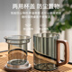 Zhenchu poly bubble tea cup, tea and water separation glass, office tea ceremony, heat-resistant thickened filtered men's high-end water cup, smoke cyan 500ml large capacity tea cup