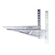 Suitable for galvanized air conditioner outdoor machine bracket stainless steel shelf 304 thickened triangle white angle iron tripod 1.5 1-1.5P thickened galvanized bracket 1.8mm thick