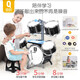 QIAO WA BAO BEI Schlagzeug-Set für Kinder, Anfänger, Jungen und Mädchen, 1–3–6–8 Jahre alt, Trommelinstrument, große Jazztrommel, DJ, Klavierspielen