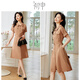 Chushen versatile short-sleeved dress for women's temperament drooping waist commuting dress S132Q1390