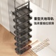 Qianju Küchenschrank hoher Schrank Pull Cork Auszugsart hochtiefe Monster Kühlschrank Seite Schmaler Gap Snack Snack Pull Basket 56 Deep 56 Tief-200-Schrank 4. Stock (Höhe 1285-1585 mm)