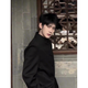 7 Ausgezeichnete Produkte Neue chinesische Herrenkleidung Chinesische Schulterpolster Anzug High-End Frühlings- und Herbstjacke Zhongshan Republik China Student Top Männer WTP-JK19 Black XL