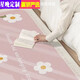 Star night ins style bedroom long bedside blanket master bedroom bed bed front carpet children's room pink small fresh and thick foundation daisy thickened crystal velvet does not hide dust and easy to wear 120*200cm sole cooling