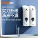 Chuangdian Wall-mounted soap dispenser without punching in the kitchen manual pressing of public toilet hand sanitizer box toilet hand sanitizer 1049A white single head