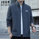 JEEP SPIRIT Jeep jacket men's cardigan sweatshirt men's spring and autumn men's casual loose trendy polar fleece tops