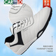 卡帝乐鳄鱼（CARTELO）2025秋冬季新款品牌男鞋真皮男士运动休闲皮鞋软面户外登山旅游鞋 SY-9871白色 38