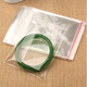 Plastikbeutel Selbstkleber Beutel langer Streifen kleiner transparenter Verpackungsbeutel BL Bag 5 Drahtbeutel 100 BL4 Draht 17*21 (18+3) 100 Stück 13298