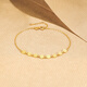 Saturday Fortune (ZLF) yellow 18K gold bracelet for women with sporadic twinkling geometric meteors as a holiday gift for girlfriend, sold out, adjustable 16+3cm