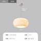 
Opuyuanxing Lamp Collection 2025 Living Room Bedroom Lights Dining Room Lamp Bedroom Chandelier 2023 New Nordic Internet Celebrity Creative 9272 White 35CM Three Colors