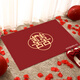 YONCHAG wedding floor mat home entry festive door mat bedroom wedding room door decorative foot mat red happy word foot mat Huanxi H17 60*90 cm