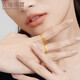 Lukfook Jewelry gold ring personalized car flower solid gold ring price No. 11 - about 1.35 grams