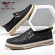 Zapatos para hombres de siete lobos zapatos para hombres Zapatos casuales Summer Summer Ballen Being Top Shoes 2186 Negro 40 zapatos de cuero Tamaño