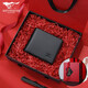 Septwolves Wallet Herren echtes Leder Kurzer Brieftasche Neue Brieftasche Geburtstag Valentinstag 520 Geschenk für Freund Model Model [Love Gift Box]