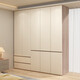 Zhilei ENF level wardrobe bedroom household light luxury flat door wardrobe storage cabinet household multi-door storage large wardrobe four doors 1.6 meters wardrobe