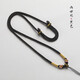 ZOENIYA hand-woven peach blossom knot necklace rope jade Buddha pendant rope jade jade beeswax pendant lanyard women's gift haze blue two generations of happiness