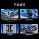 WATCHMEN Adult building block car Lamborghini plug-in toy remote control sports car puzzle boy children car compatible music Bugatti [static version] 1342 pellets Birthday Valentine's Day gift