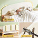 Original Original Massivholz Kinderbett moderne einfache Prinzessinbett kleine Wohnung Jungen und Mädchen Aufbewahrungsbett Einzelbett M5012 1,35*2,0 Meter - Einzelbettcreme weiß (Birke)