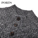 PORTS MENS MENS HIGH COU PLUL À Longue manche à manches longues Semolina L