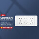 Delixi Switch Socket Panel CD691 Serie 118 Typ Drei-Position Fünf-Loch 15-Loch-Socket Panel Mode weiß