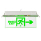 Embedded ceiling evacuation indicator light safety exit transparent tempered glass tag fire emergency hoisting 220v sign embedded tag forward exit