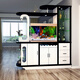 XMSJ Klappschildschirm Partition Haushalt Fischtank Partitionschrank modern