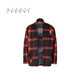 XVESSEL Wu Jianhao Jacke Wollmantel Plaid Herren Trendy Casual Hanfu Chinesischer Tang-Anzug/taoistische Robe Jacke rot kariert taoistische Robe Y23X673R XL