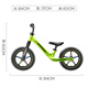
Cool Qi children's balance bike 1-7 years old baby slide car 12-inch magnesium alloy body installation-free inflatable wheel Pro Cool Qi Green