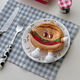 Meipai Migne Cartoon Hamburger Coin Portefeuille Sac de rangement polyvalent pendentif pendentif japonais Keychain de haute valeur SN1694SN58 Super mignon portefeuille de monnaie Hamburger 2 [Meilleur ami Profice]