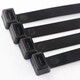 Shijun ultra-wide national standard 12*500mm self-locking nylon cable tie 20-100cm thickened large wire harness engineering tie national standard 12*length 30cm (actual width 12mm) black (10 strips)