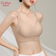 Odifen's traceless double lifting big breasts showing small underwear for women's large size gathering and sagging breasts prevent sagging sports bra without steel rings