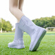 Gudetu Botas de lluvia japonesa para mujeres, zapatos impermeables que no están deslizando para el tubo medio, nuevos zapatos de goma de trabajo de cocina, botas de agua tibias para mujeres, zapatos para adultos, azul-tamaño estándar 40