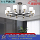 Op lamp living room chandelier 2024 new Nordic lamps modern simple atmosphere new Chinese style shop commercial restaurant main light 1 head white light