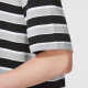 
Nike (NIKE) short-sleeved men's clothing 2025 summer new lapel POLO shirt breathable sportswear fitness training fashion casual T FN3897-010 black and white stripes M