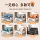 Cama de sofá plegable IKEA Doble de doble uso Plegado de apartamento pequeño plegamiento de cama telescópica de doble propósito Tirando modelo de almacenamiento de 0.8m + esponja de 7 cm