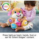 Fisher-Price Infant Toys Smart Stage Interactive Plüschhund mit Musikbeleuchtung und Lerninhalt 6 Monate + FDF22
