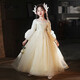 Disney Girls Dress Dress Flower Niños Boda Niña Princesa Vestido Niños Piano de huéspedes de alta gama Playing Spring 5949 más terciopelo [White + Silver Big Crown] 120cm