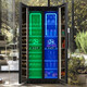 BAIKAILUN double-door double-temperature red wine cabinet mirror glass double-door constant temperature wine cabinet embedded home living room refrigerator moisturizing large-capacity office tea liquor beverage display cabinet 1.78 meters | dual-temperature mirror | red wine ice bar style 58 bottles thin style