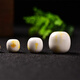 Fat Donglai quality porcelain white beeswax single beads natural Russian material loose beads with bead accessories single amber white chicken fat yellow ancient porcelain white round beads 8mm each
