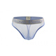 ROSELEX confidential delivery men's sexy underwear sexy fully transparent mesh thong gay U light blue S