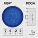X-COMXCOM Ike Constellation Golf Frisbee Tray Throw FAIRWAY DRIVER Professional Competition Special Pisces-Mars (170-175g)