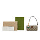 Gucci Gucci Femenino clásico Presbiteriano GG Mango entrelazado Bolso de hombro Ebony 726687 Fabnf 9855 TU