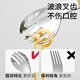 Licheers complementary food spoon baby spoon infant training learning spoon 316 stainless steel elbow independent feeding children's fork spoon