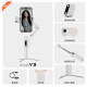 HOHEM V3 Teléfono móvil Estabilizador de gimbal Handheld Gimbal Tres ejes Anti-Shake Selfie Selfie Stick Vlog Vlog Control remoto Artifacto de 1 año Garantía
