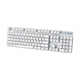 Rapoo V500PRO Mechanical Keyboard Wired Wireless Bluetooth Multi-Template Home Office E-Sports Games 104 Keys No Conflict V500PRO Dual-Template [White. Black Axis]