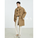
a.b.x2023 winter new style college style real horn button double-sided wool full wool coat men's mid-length thickened jacket black M/170